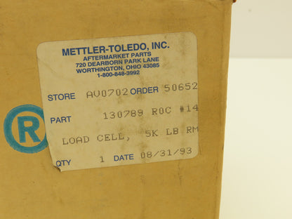 Mettler Toledo 130789R0C Weigh Scale Load Cell 5000 Lb