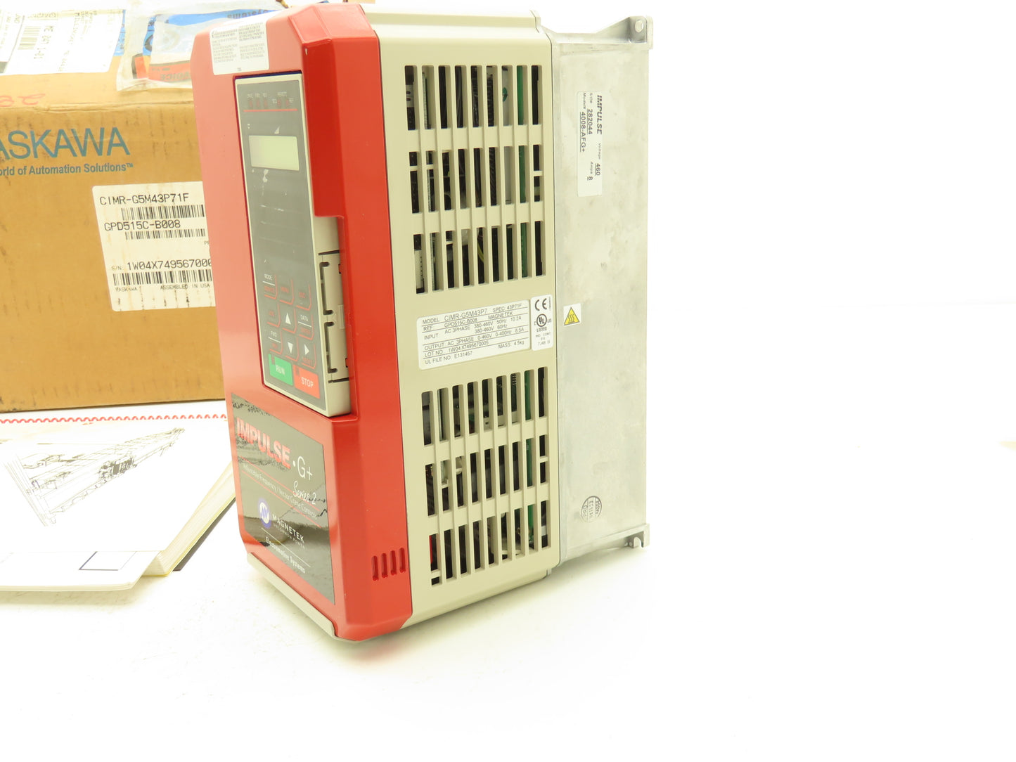 Magnetek G5M43P7 Crane Control Adjustable Frequency 380-460VAC 50-60 Hz 10.2A