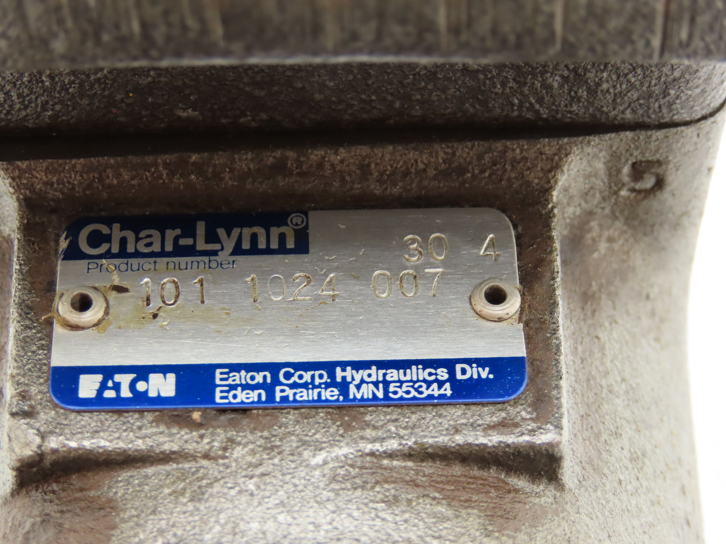 Eaton 101 1024 007 Char Lynn Hydraulic Gerotor Spool Motor 15GPM 1250 PSI 4-Bolt