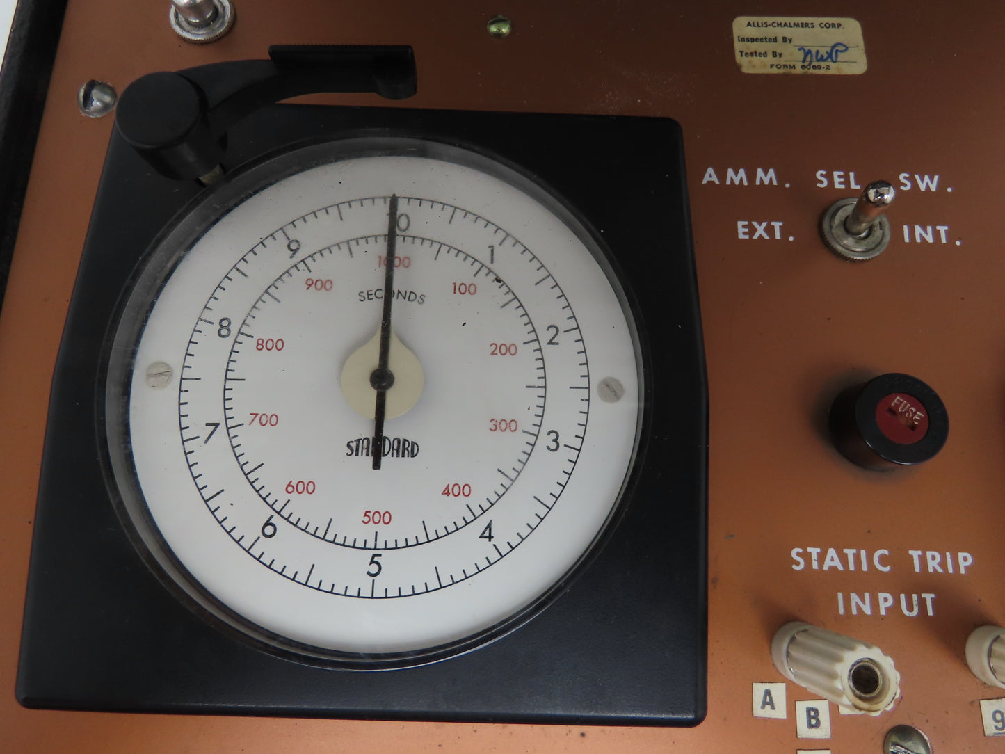 71-142-388-501  Static Trip Device Test Set Powered Up