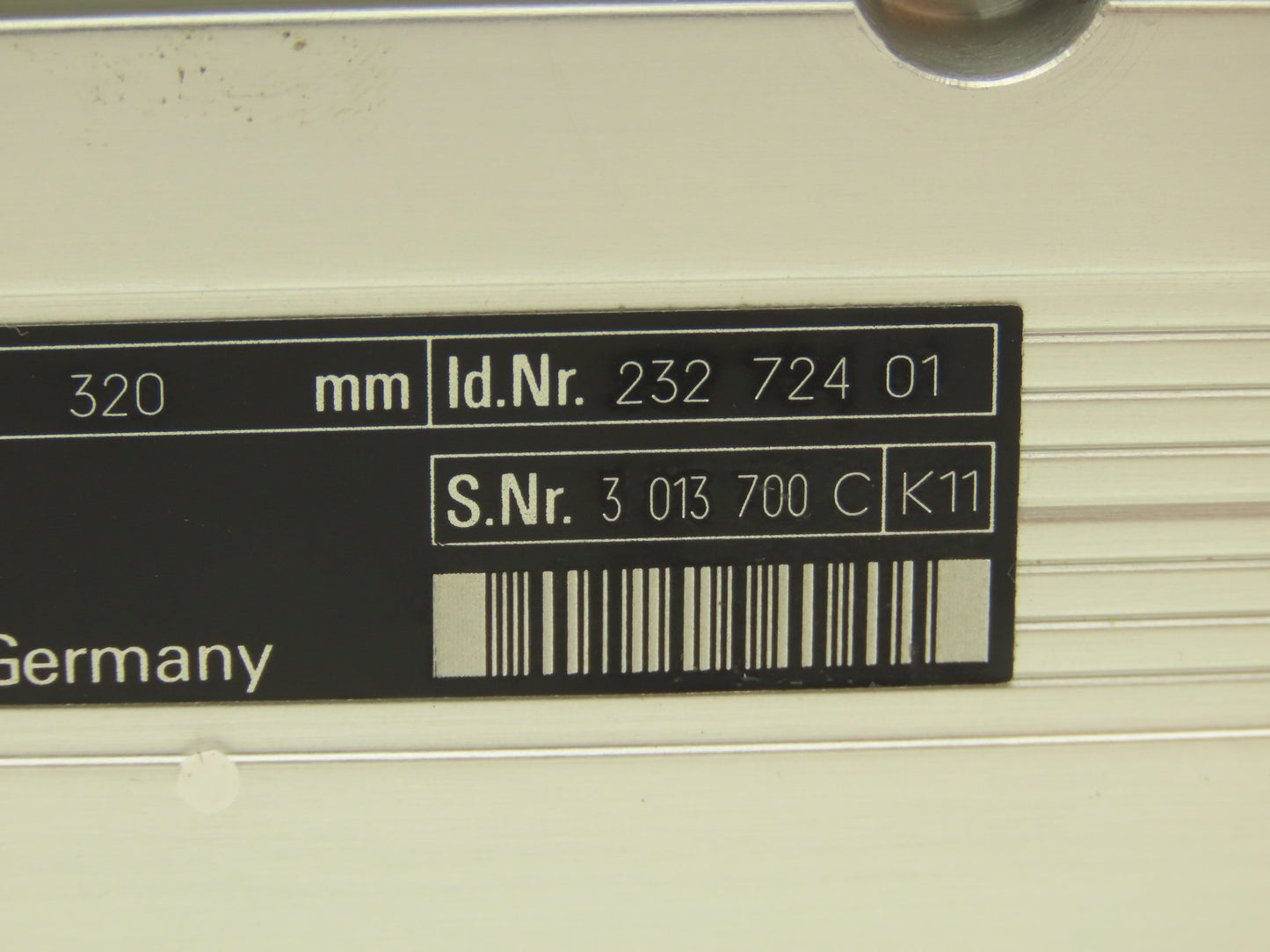 Heidenhain 232 724 01 Linear Encoder Housing Only 320mm