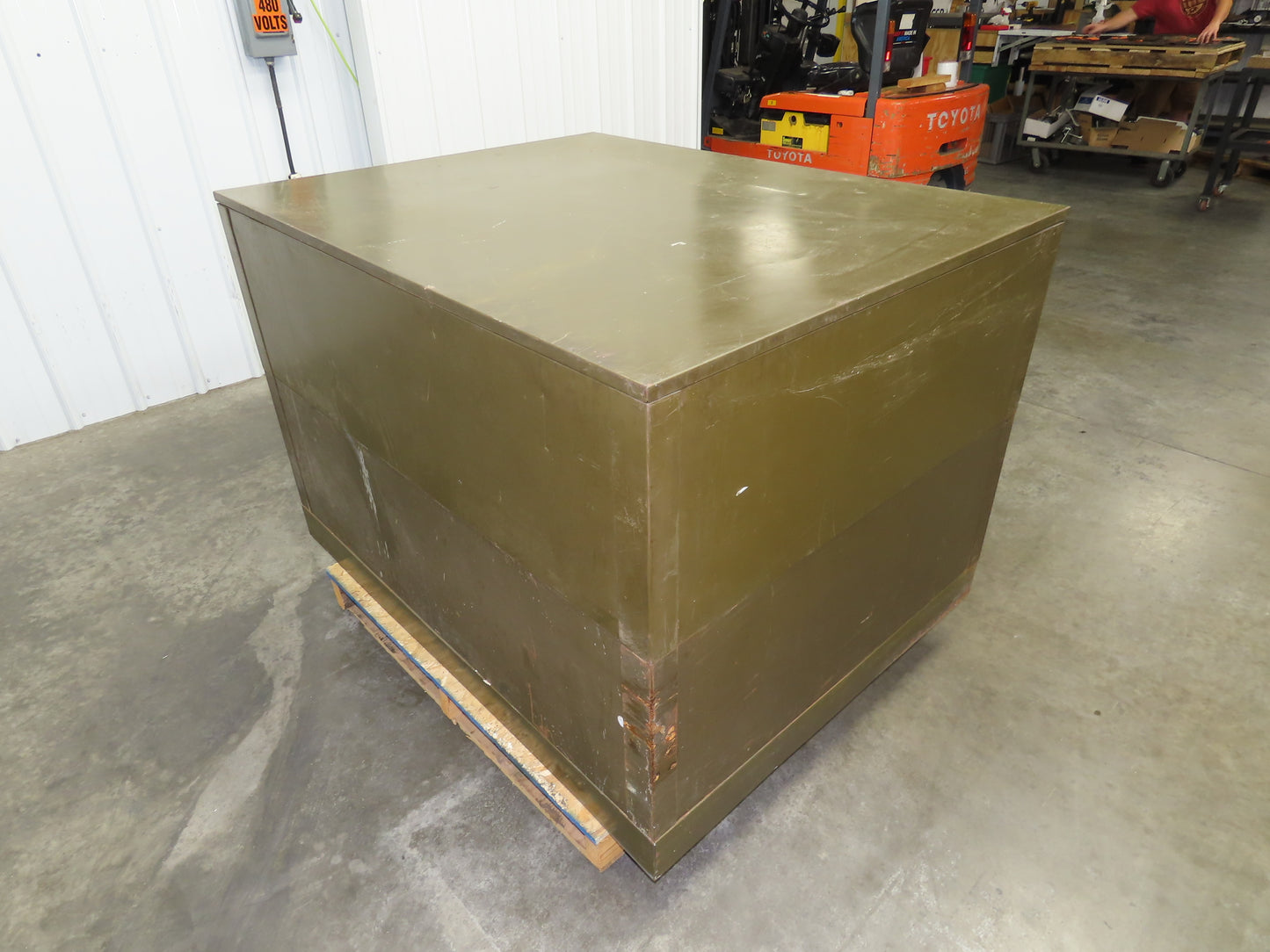 Hamilton Vintage Blueprint File Metal Cabinet 54×42x36" 10 Drawers Map Draft