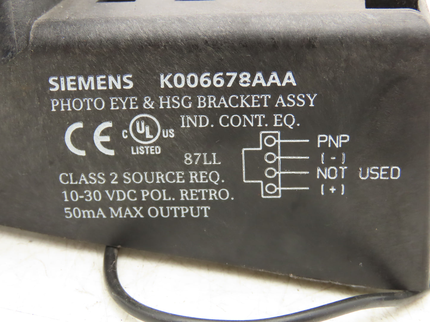 Siemens Dematic K006678AAA Conveyor Photo Eye Sensor HSG Bracket Assy Lot of 5