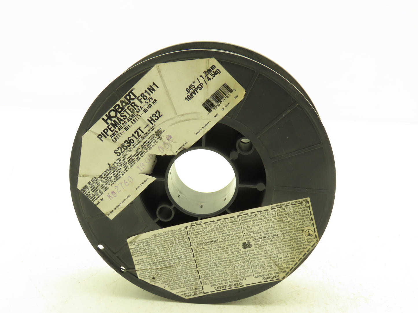 Hobart Pipemaster F81N1 Welding Wire E81T1-NI1 E81T1-NI1M H8 .045" 10#VPSP