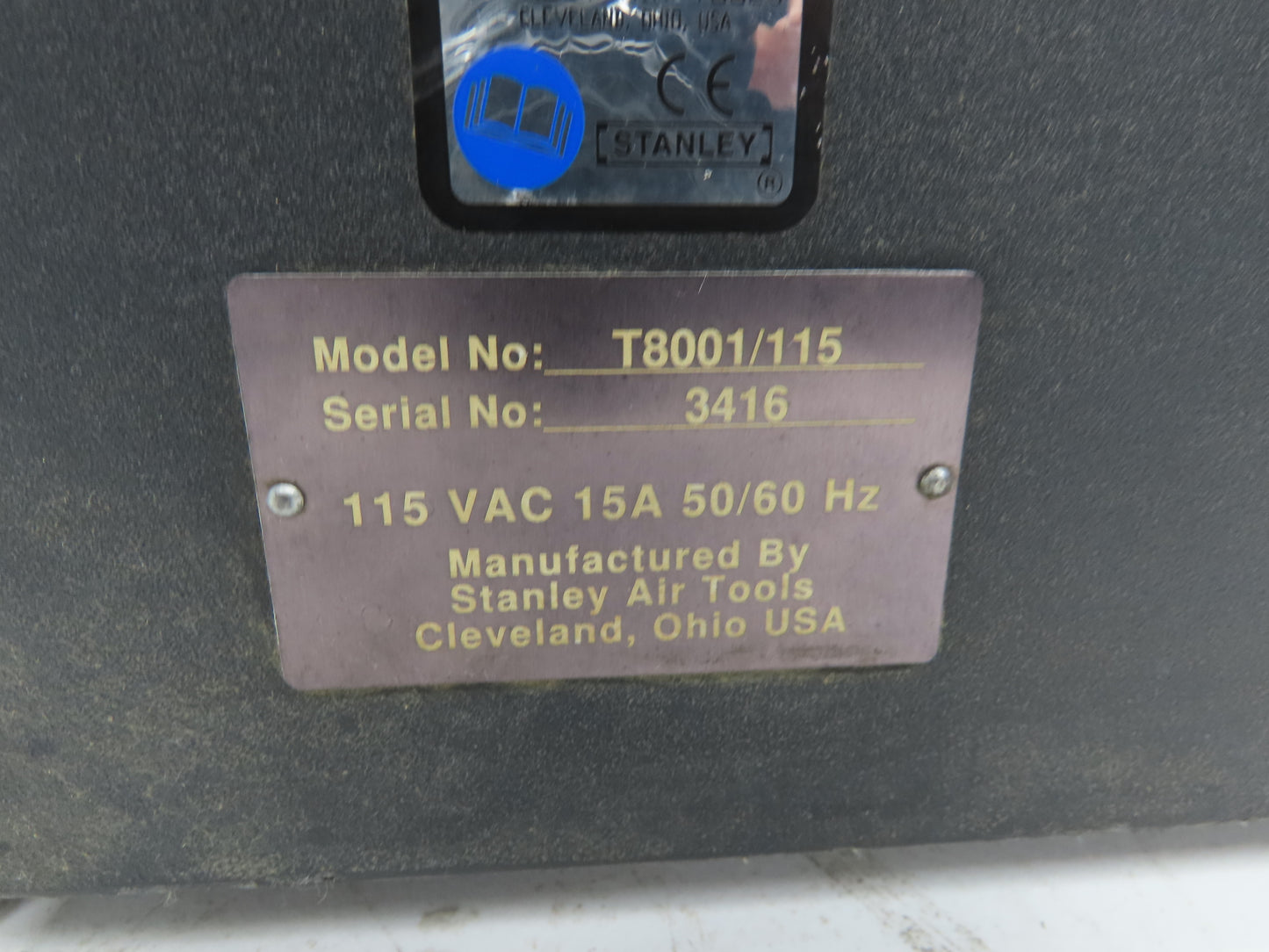 Stanley T8001/115 Servo Torque Tool Control Nutrunner Driver Panel 115VAC 1Ph