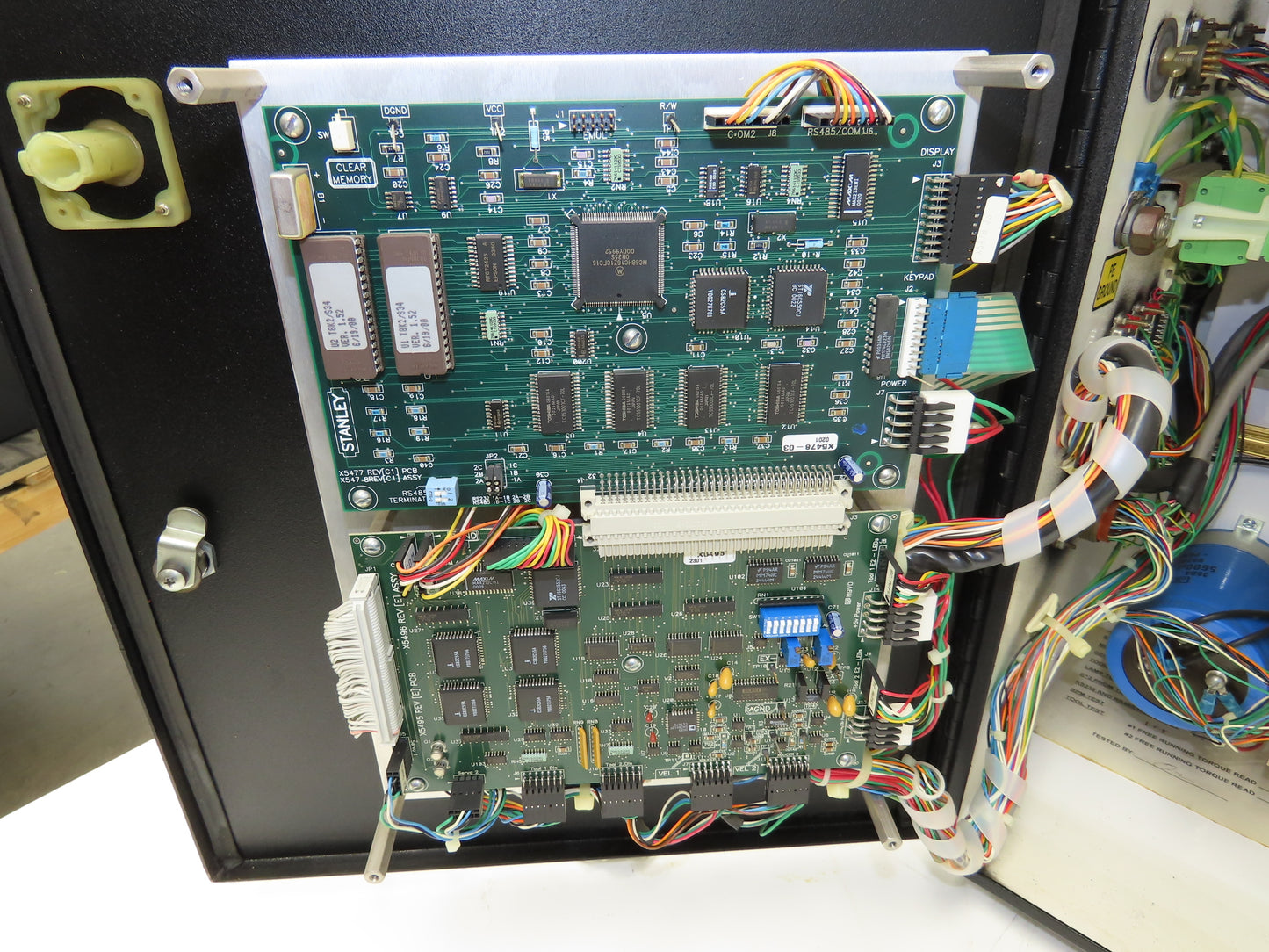 Stanley T8002 Servo Torque Nutrunner Driver Dual Tool Control Panel 230VAC 1Ph