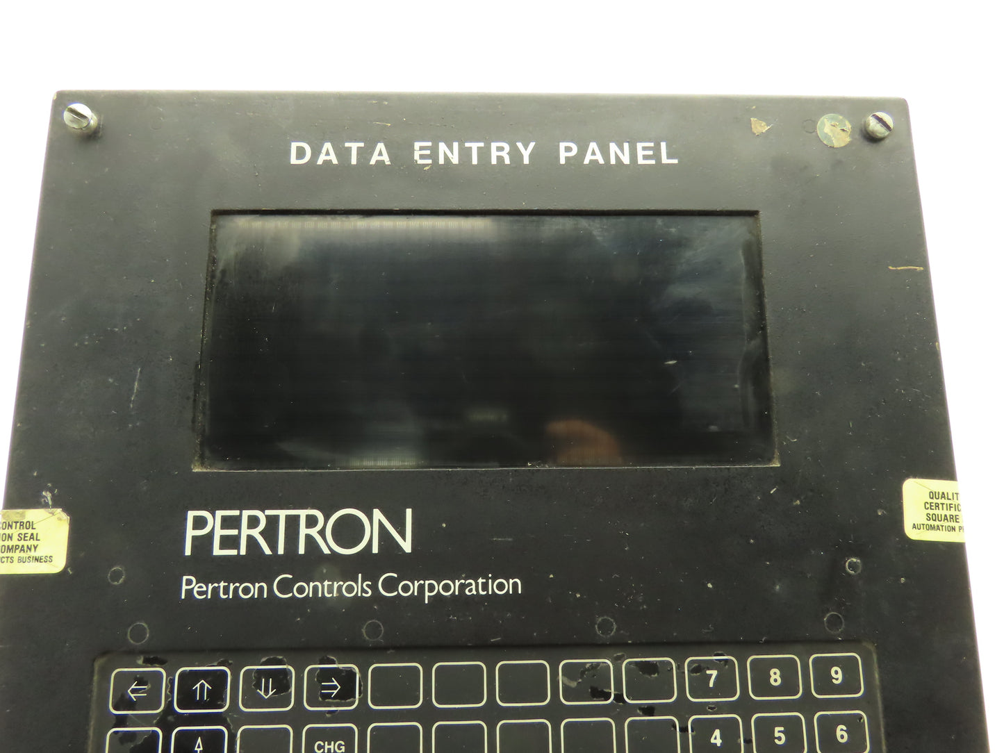 Pertron Controls Data Entry Control Panel with Fujitsu Screen FPC4012NRUL-01