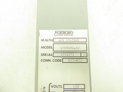 Foxboro 67HTGMS-OJ M/67H Aux Station 118V 4-20mA Output