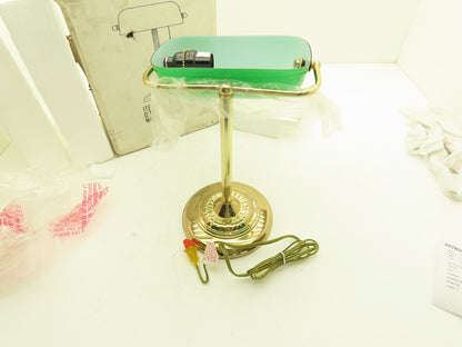 Emeralite Bankers Desk Lamp Vintage Emerald Green with Pull Chain
