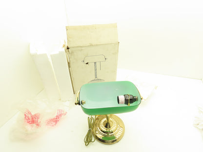 Emeralite Bankers Desk Lamp Vintage Emerald Green with Pull Chain