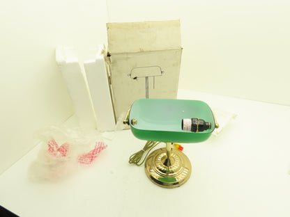 Emeralite Bankers Desk Lamp Vintage Emerald Green with Pull Chain