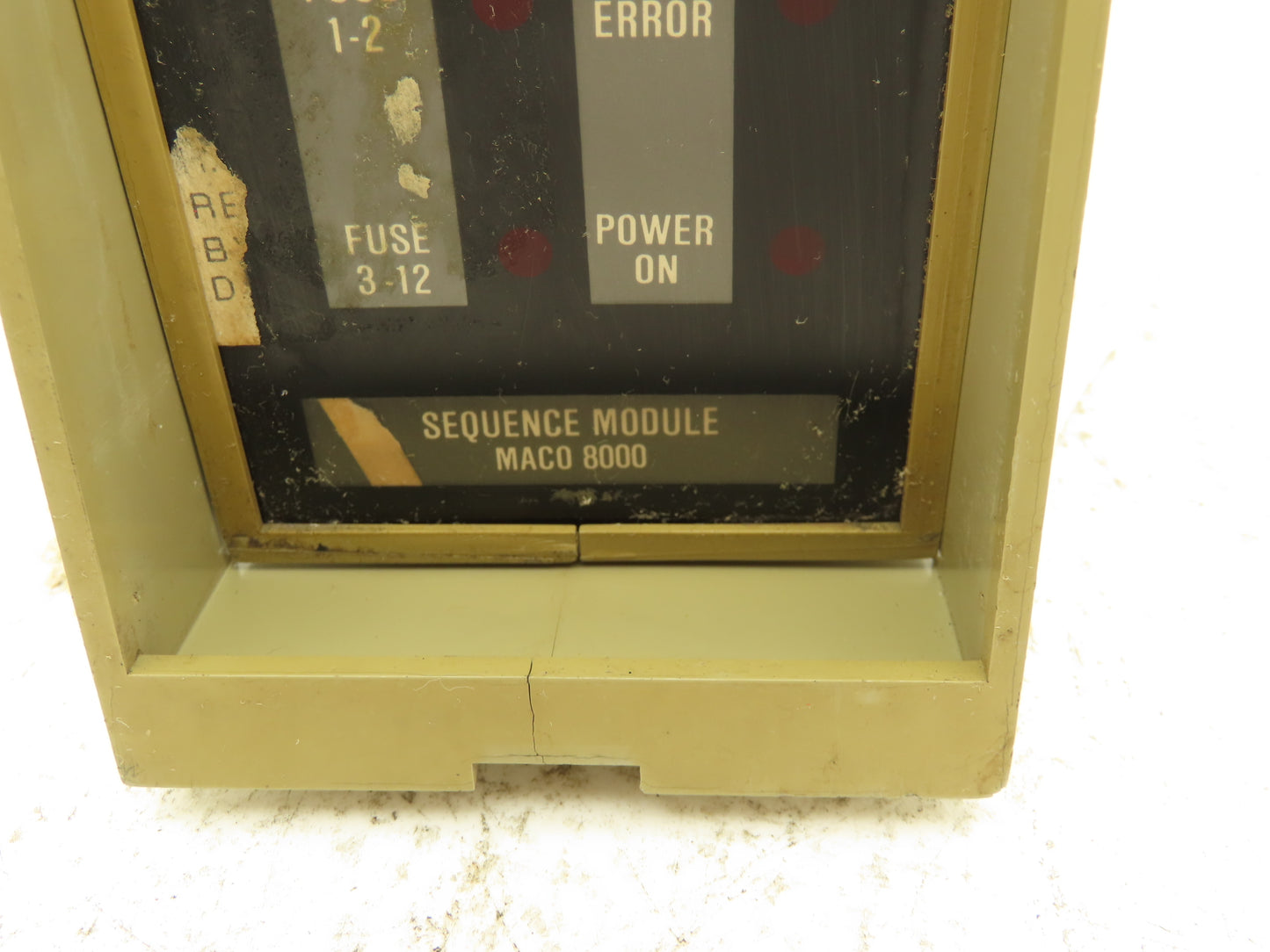 Barber Coleman 80CB-11001-001-0-00 Maco 8000 Sequence Module 120VAC Small Crack