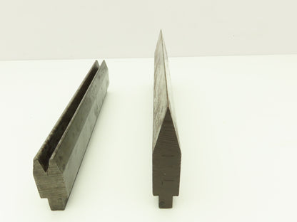 Press Brake Punch Die 10.5" Long 30° Acute V With 1/2 x 5/8" Shank Set