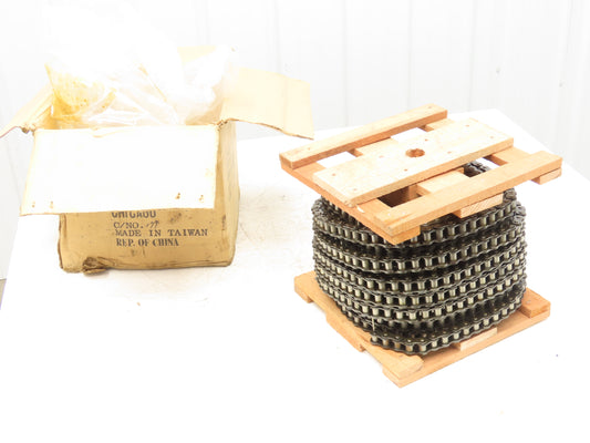 Peer 60-1RIV Roller Chain #60 Riveted Standard Duty .75 Pitch 100' Reel