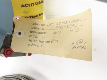 Foxboro 821AM-IK1NM1-M Pressure Transmitter 150psi with Ametek SB Diaphragm Seal