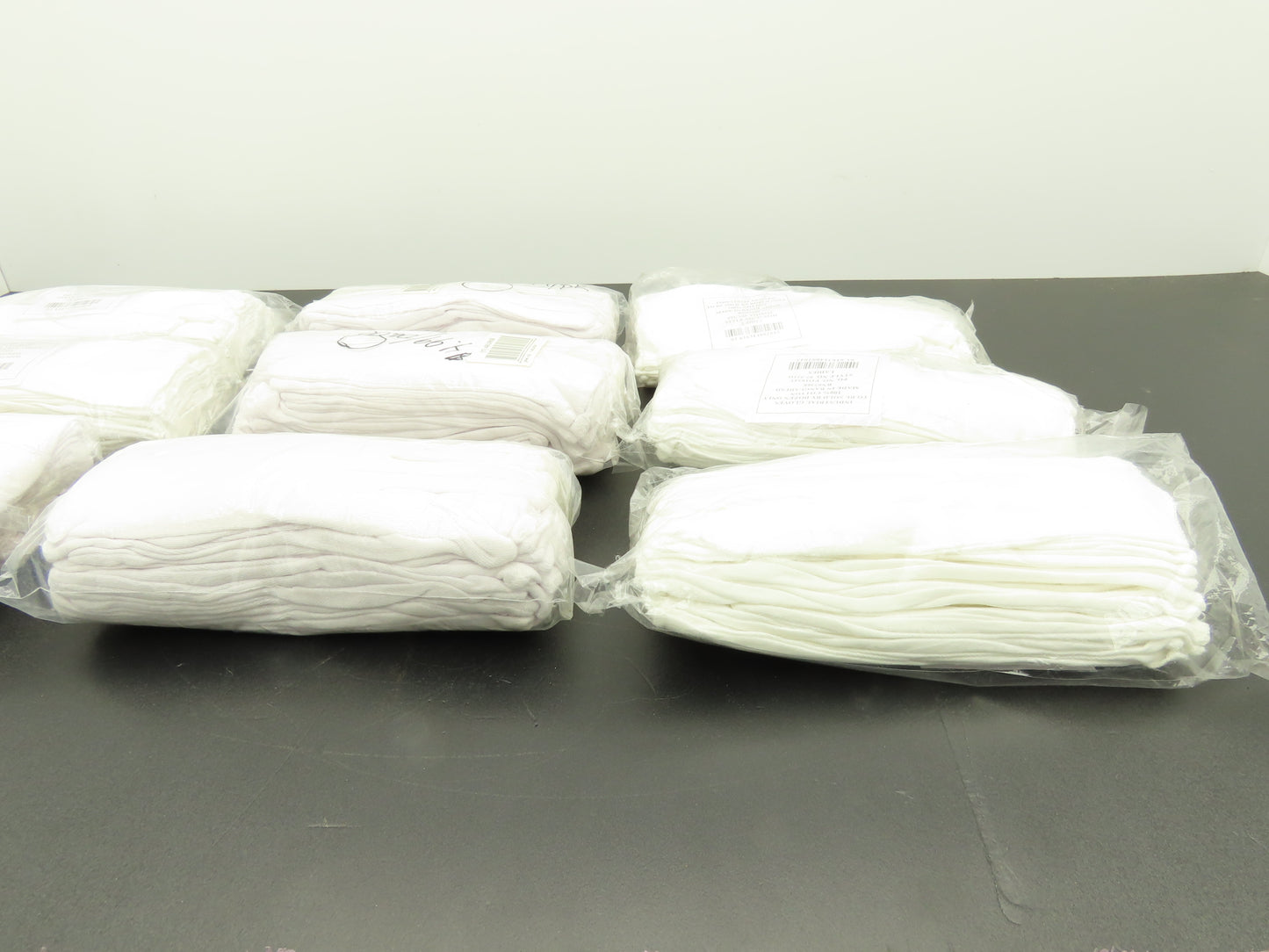 97-521H Lisle Inspection Gloves White Cotton Small 12pk 48UR66  Lot of 9