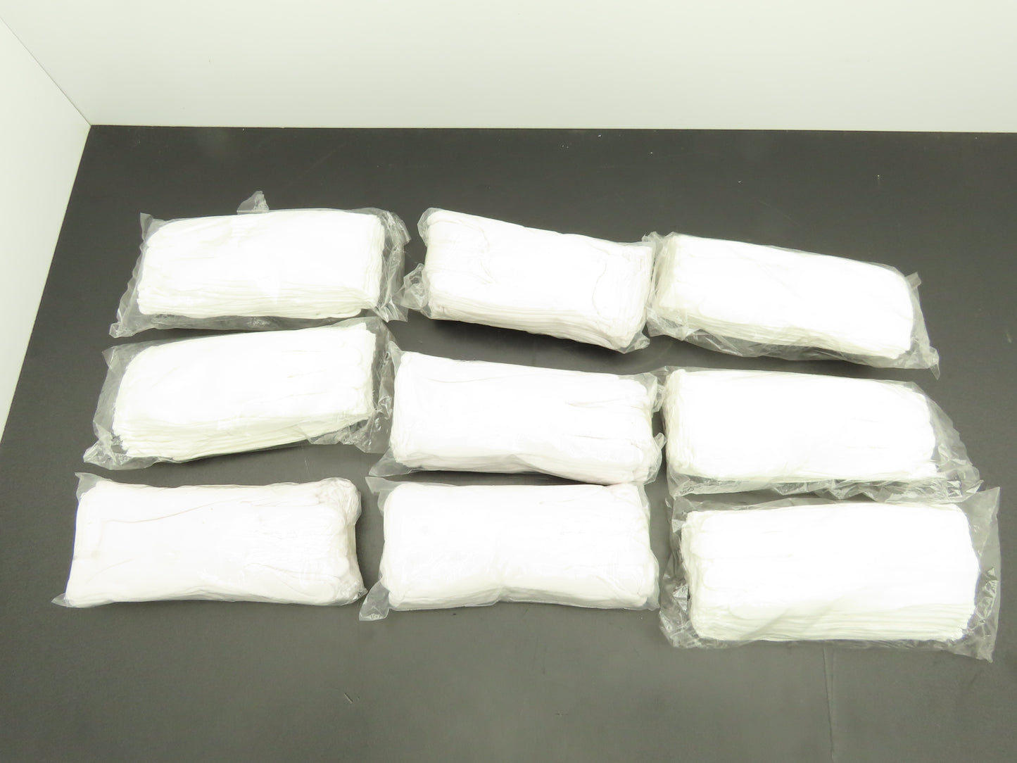 97-521H Lisle Inspection Gloves White Cotton Small 12pk 48UR66  Lot of 9