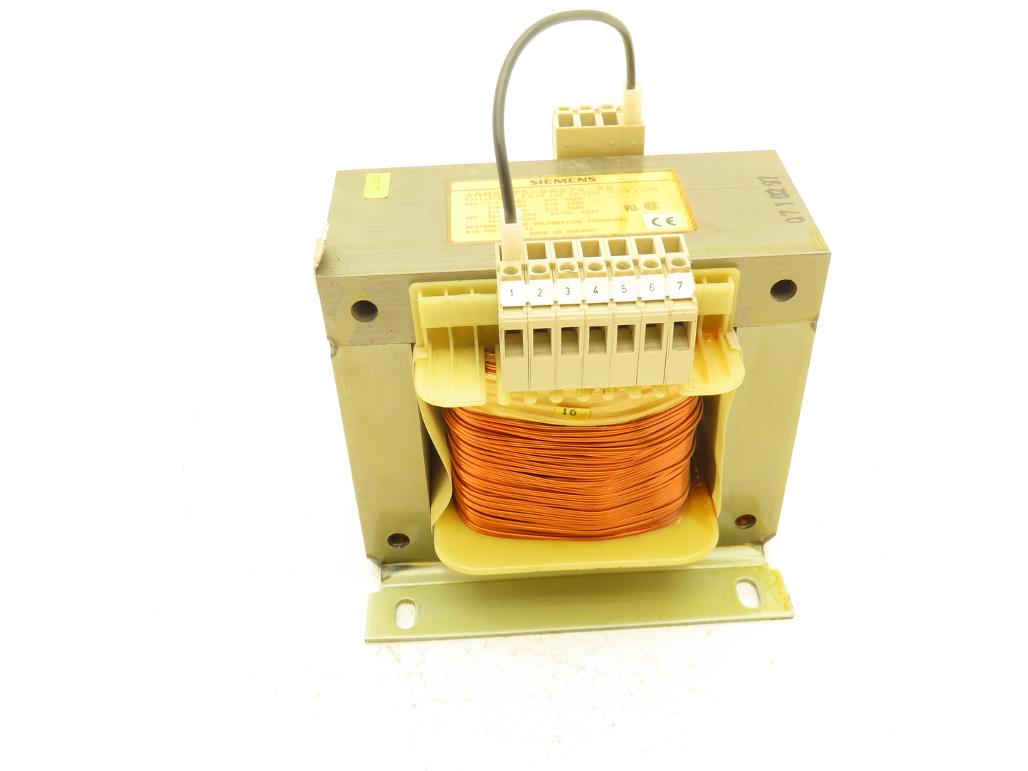 Siemens 4AM5595-0AA70-8A 1 kVA Transformer 1PH HV 260/480/600 LV 231/209/220