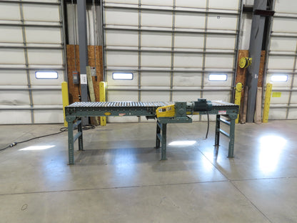 Hytrol 10'x 26" Accumulation Roller Conveyor 23"BF V-Belt Drive 1Hp 3PH 100fpm