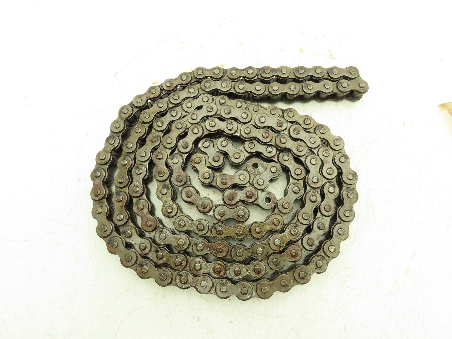 N/A #60-1 360 Roller Chain Standard Duty Riveted Some Surface Rust 2 Connectors