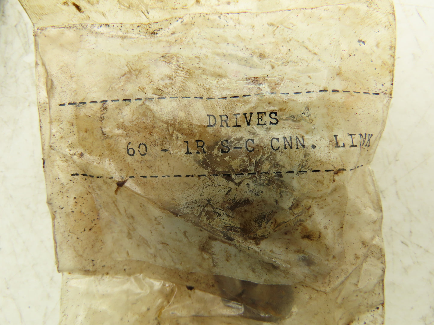 N/A #60-1 360 Roller Chain Standard Duty Riveted Some Surface Rust 2 Connectors