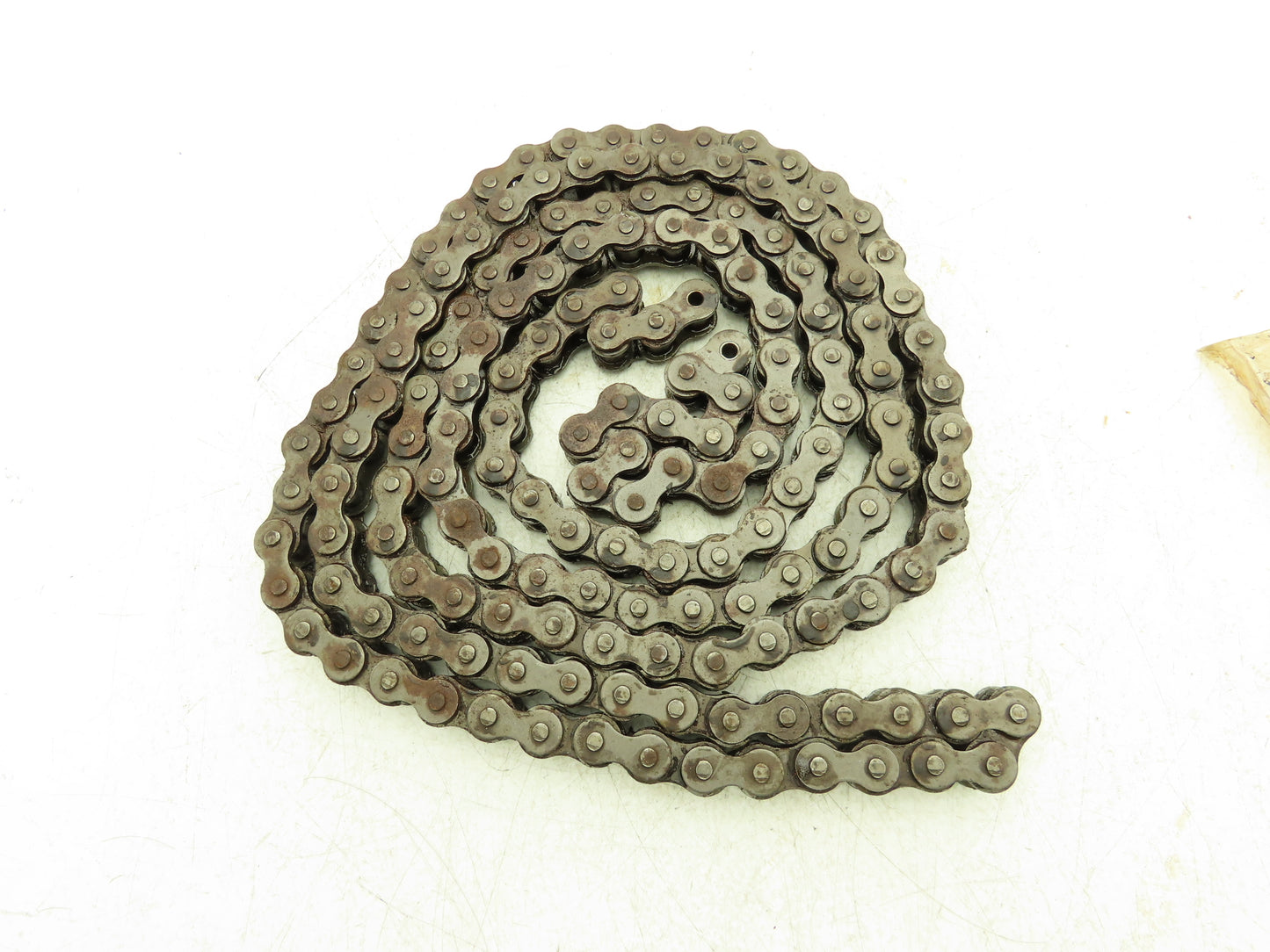 N/A #60-1 360 Roller Chain Standard Duty Riveted Some Surface Rust 2 Connectors