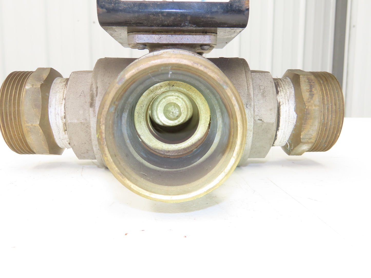 Bettis RPB2250-SR4  2"NPT 3-Way Ball Valve 316SS w/Pneumatic Actuator 120psi