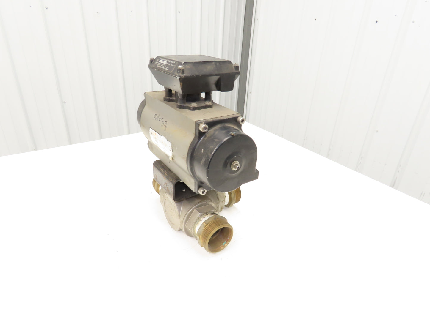 Bettis RPB2250-SR4  2"NPT 3-Way Ball Valve 316SS w/Pneumatic Actuator 120psi