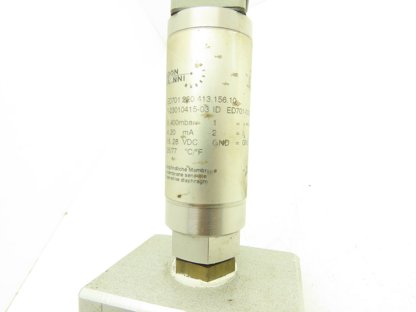 Bourdon Haenni ED701220.413.156.10 Pressure Transmitter Safety Valve & Manifold