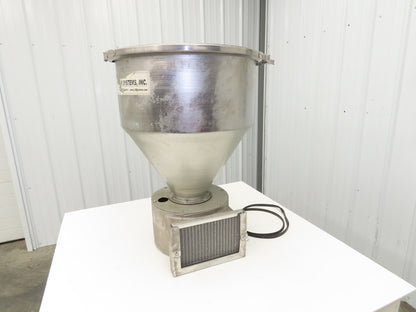Vacuum Receiver Loader 22" Hopper 26 Gallon Injection Molding Plastic