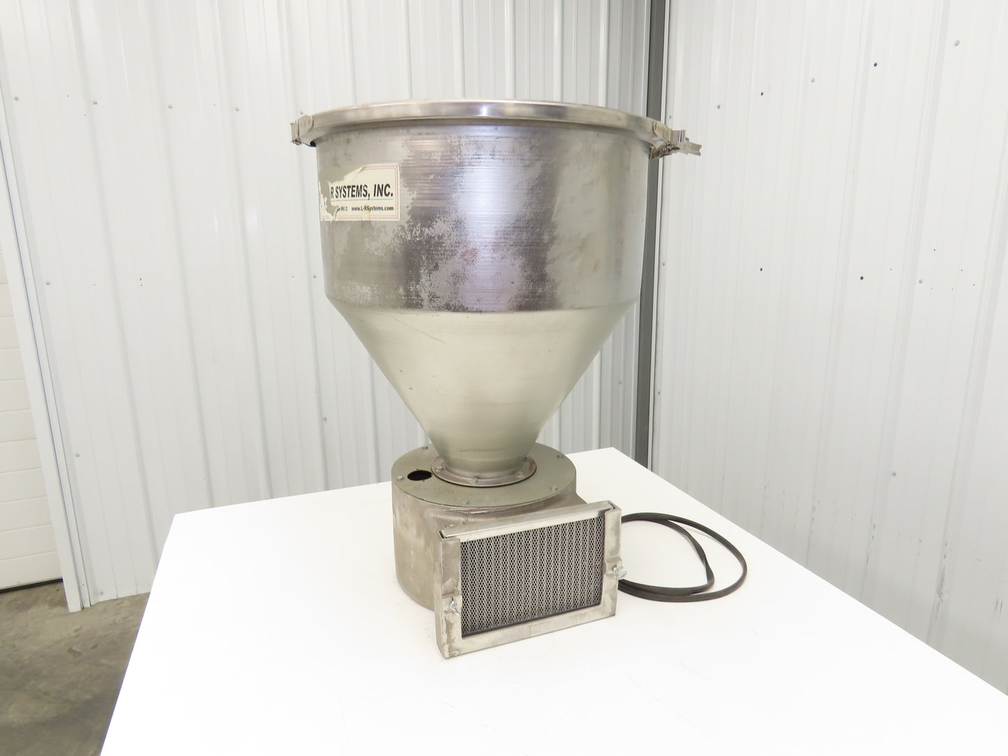 Vacuum Receiver Loader 22" Hopper 26 Gallon Injection Molding Plastic