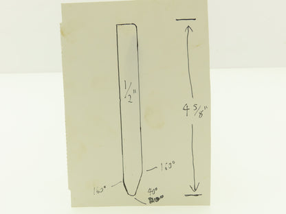 Press Brake Die 24-1/2" Long 40° V Offset With 1/2" Shank