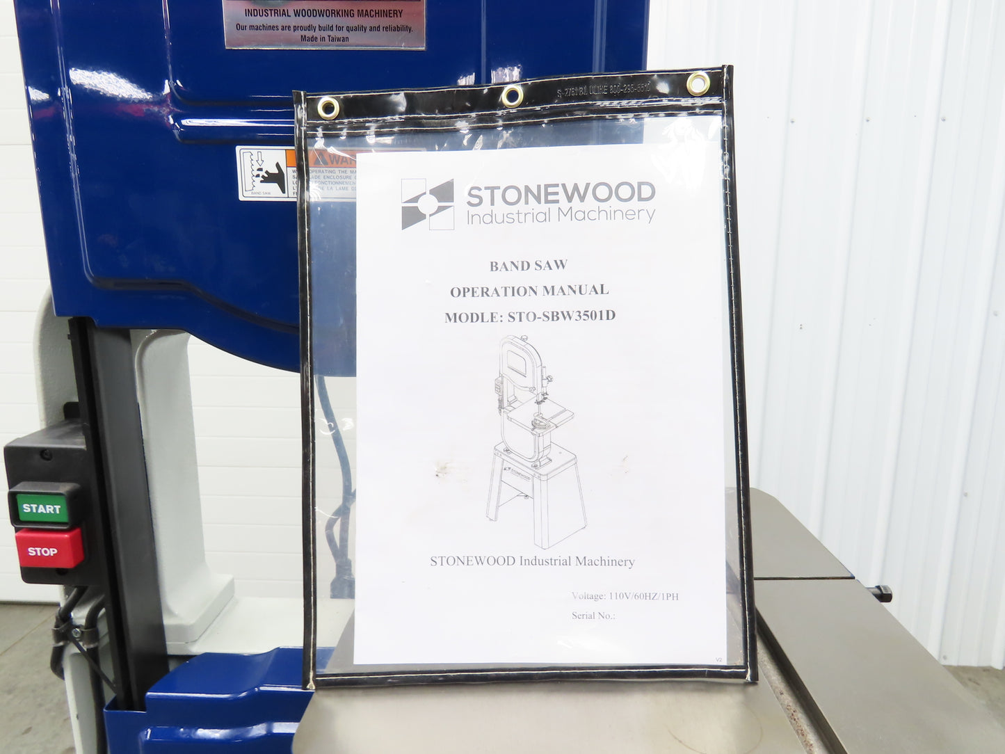 Stonewood STO-SBW3501D Woodworking Bandsaw 14" Single Phase 3/4Hp 1Ph 115V