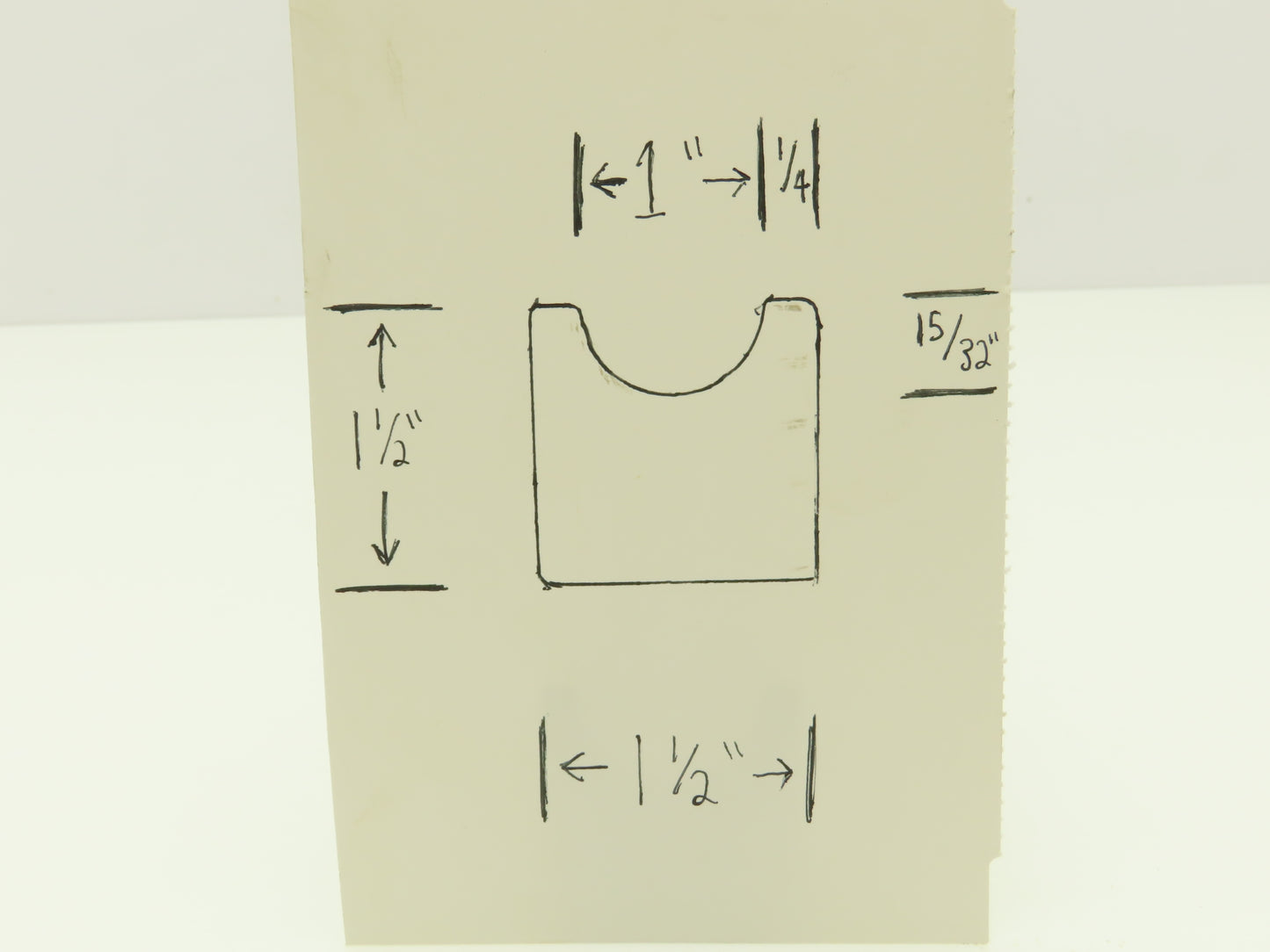 Press Brake Round Die 18-7/8" Long 1" Diameter 15/32" Deep Flat Bottom