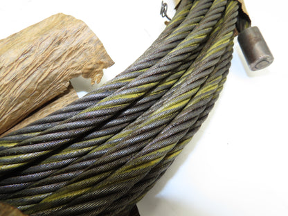 Wireco 3/8"x 100' Steel Wire Rope Crane Hoist Winch Lifting Cable R68759D2F119