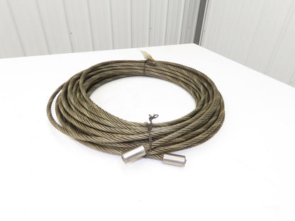Wireco 7/16"x 100' Steel Wire Rope Crane Hoist Winch Lifting Cable R68760DZF116