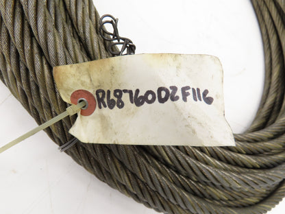 Wireco 7/16"x 100' Steel Wire Rope Crane Hoist Winch Lifting Cable R68760DZF116