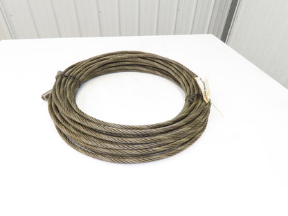 Wireco 7/16"x 100' Steel Wire Rope Crane Hoist Winch Lifting Cable R68760DZF116