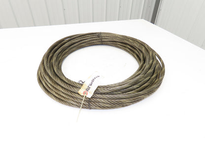 Wireco 7/16"x 100' Steel Wire Rope Crane Hoist Winch Lifting Cable R68760DZF116