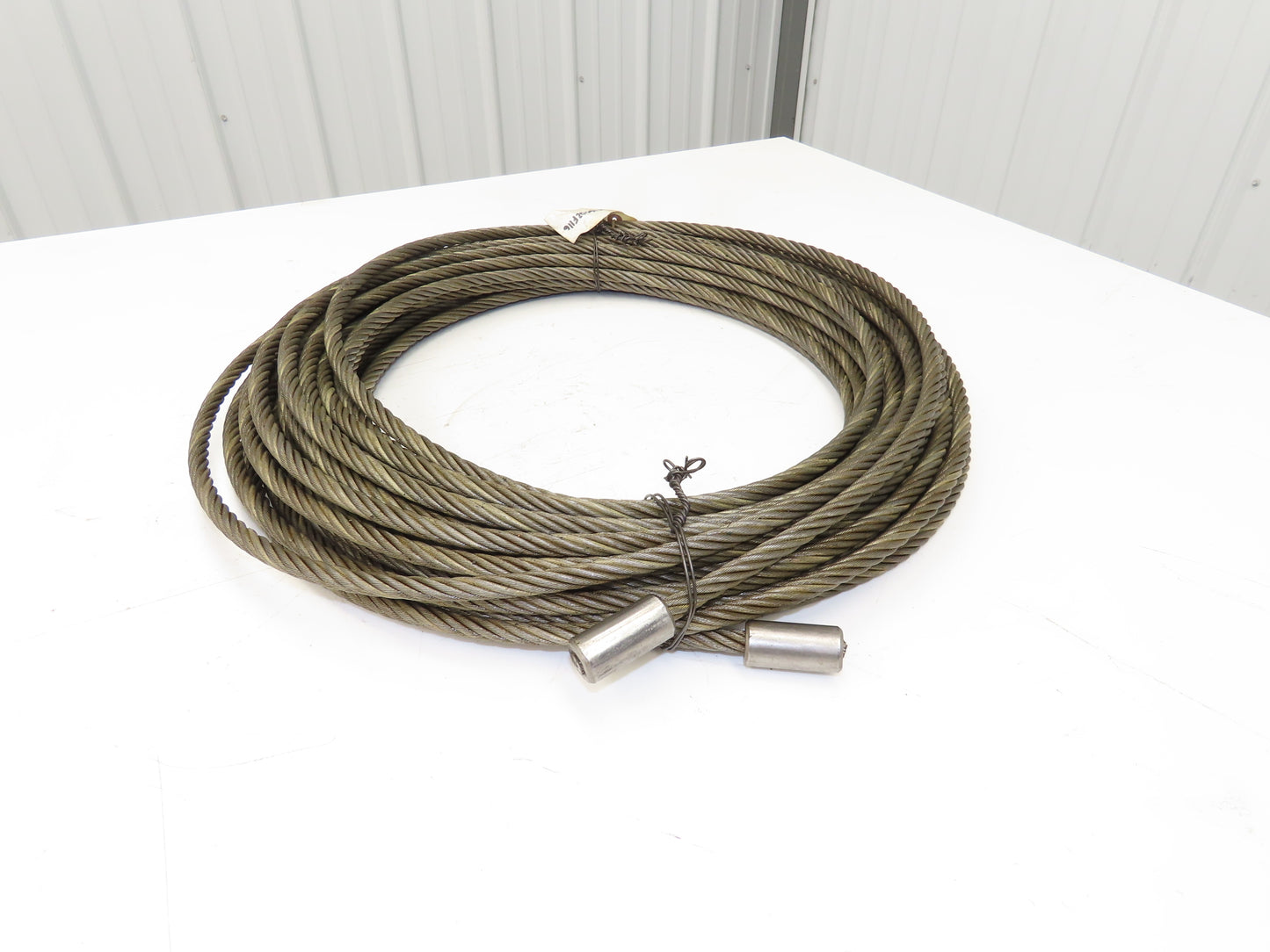 Wireco 7/16"x 100' Steel Wire Rope Crane Hoist Winch Lifting Cable R68760DZF116