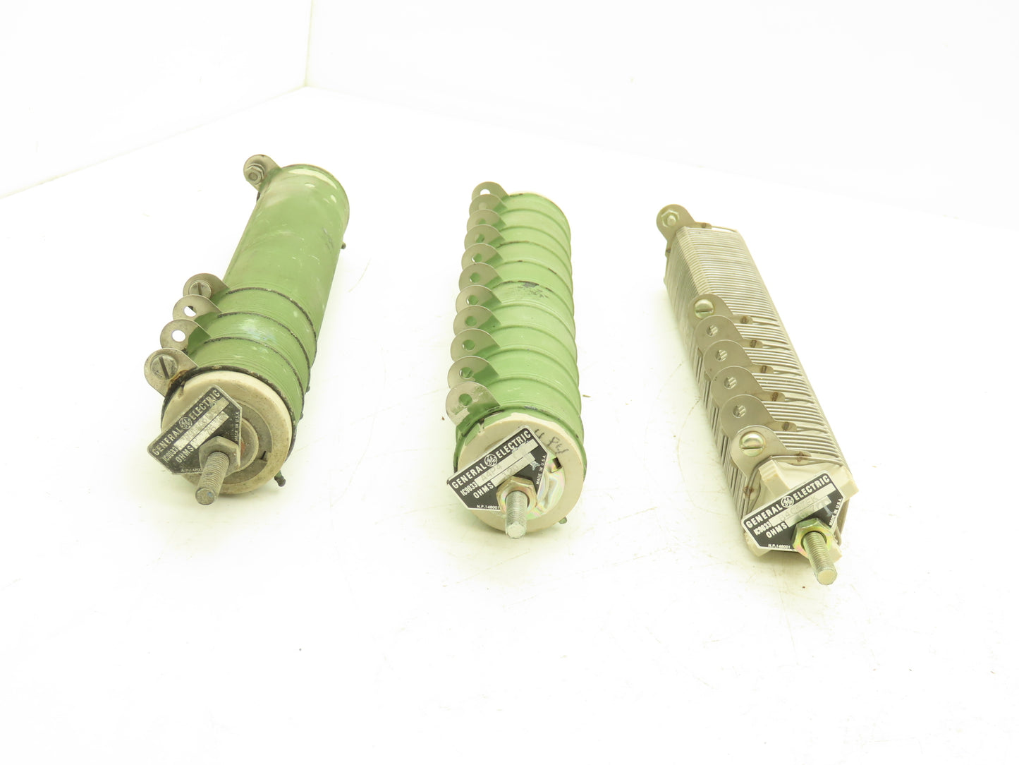 General Electric Multi-tap Wire Wound Resistor 120 Ohm 76 Ohm 6.7 Ohm Lot of 3