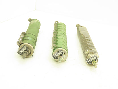 General Electric Multi-tap Wire Wound Resistor 120 Ohm 76 Ohm 6.7 Ohm Lot of 3