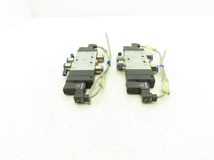 Festo CPE24-M1H-5/3GS-3/8 Pneumatic Solenoid Valve 5/2-Pos 24VDC Lot of 2