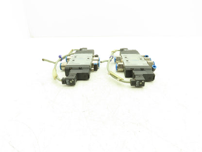Festo CPE24-M1H-5/3GS-3/8 Pneumatic Solenoid Valve 5/2-Pos 24VDC Lot of 2