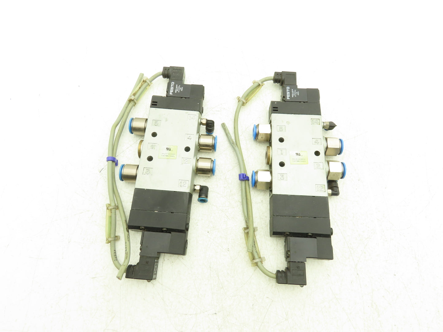 Festo CPE24-M1H-5/3GS-3/8 Pneumatic Solenoid Valve 5/2-Pos 24VDC Lot of 2