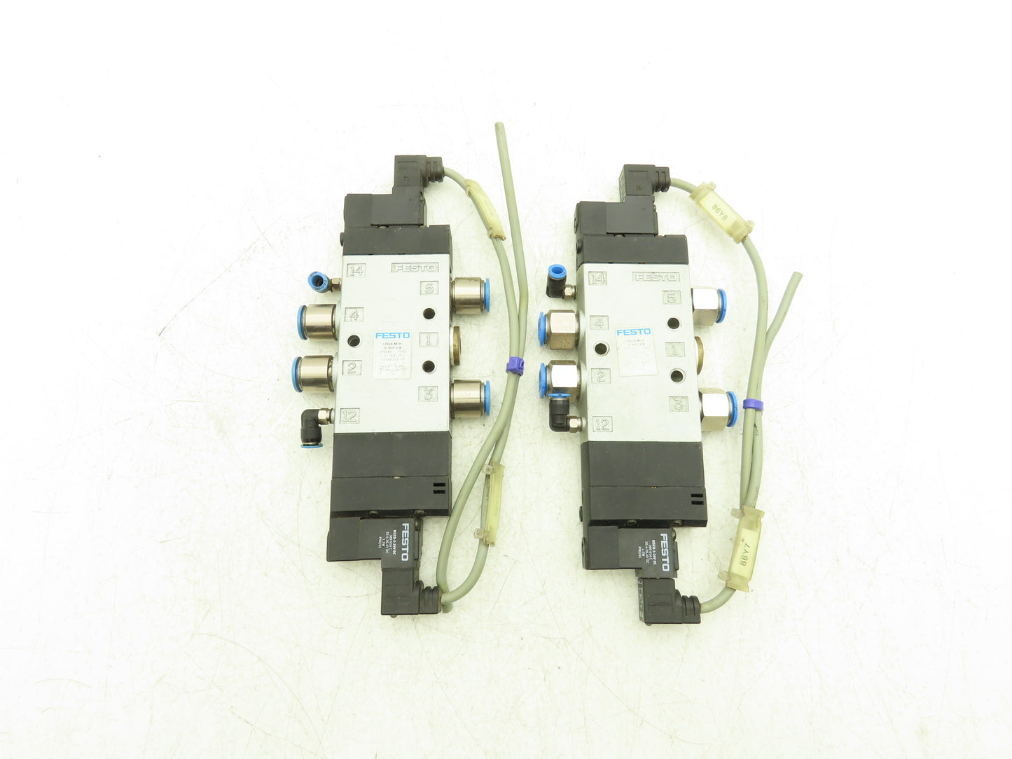 Festo CPE24-M1H-5/3GS-3/8 Pneumatic Solenoid Valve 5/2-Pos 24VDC Lot of 2