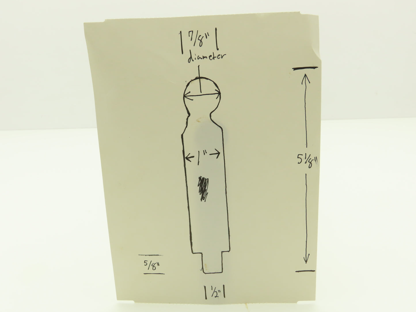 Press Brake Straight Punch Die 27-3/4" Round 7/8" Diameter With 1/2 x 5/8" Shank