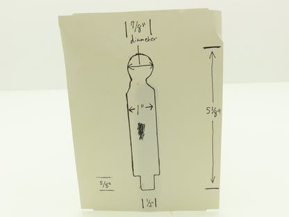 Press Brake Straight Punch Die 27-3/4" Round 7/8" Diameter With 1/2 x 5/8" Shank