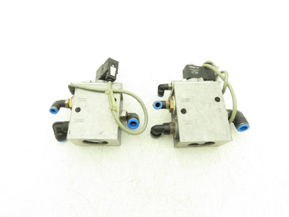 Festo MFH-3-1/2-S Pneumatic Solenoid Valve 3/2-way 24VDC G1/8" Lot of 2