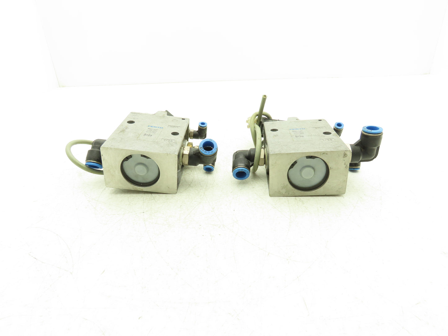 Festo MFH-3-1/2-S Pneumatic Solenoid Valve 3/2-way 24VDC G1/8" Lot of 2